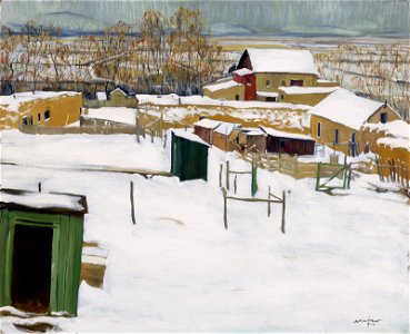 Walter Ufer - Taos in the Snow (Museum of Fine Arts, Houston)
