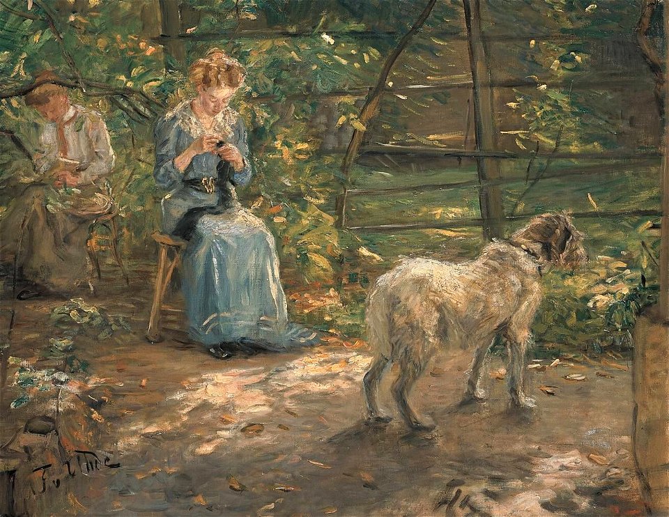 Fritz von Uhde - In der Herbstsonne - 9271 - Bavarian State Painting Collections