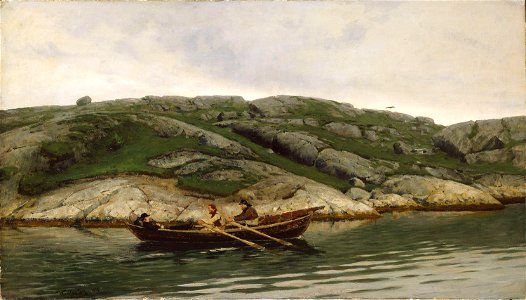 Nikolai Ulfsten - Three Men in a Rowing Boat - NG.M.01924 - National Museum of Art, Architecture and Design