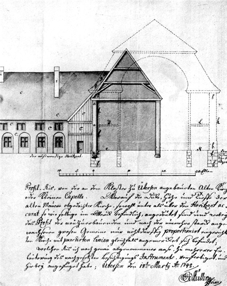 Uetersen Alte und neue Kirche 1748