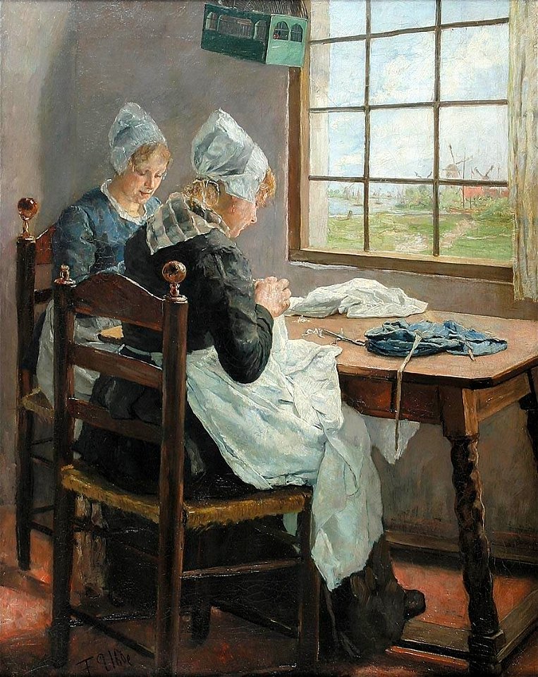 Fritz von Uhde - Holländische Näherinnen