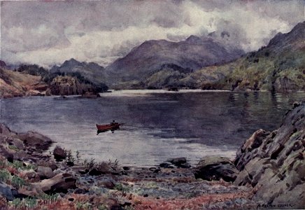 Ullswater, Silver Bay - The English Lakes - A. Heaton Cooper. Free illustration for personal and commercial use.