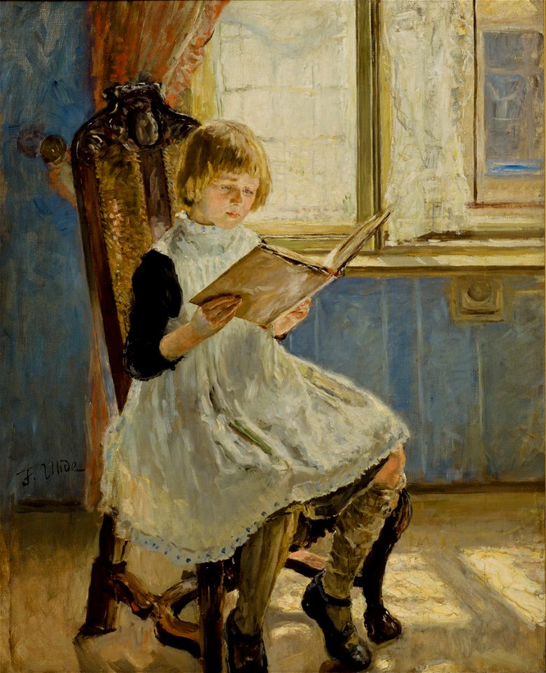 Fritz von Uhde - Das Bilderbuch I (1889)