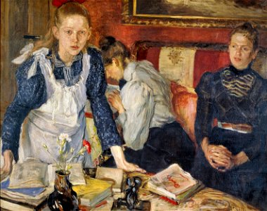 Fritz von Uhde - Die Schulstunde (1899)