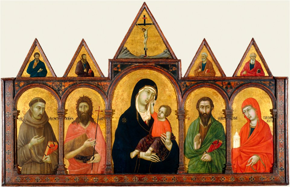 Ugolino di Nerio - Virgin and Child with Saints - 1961.40 - Cleveland Museum of Art
