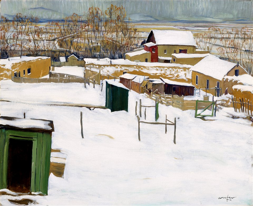 Walter Ufer - Taos in the Snow - 80.187 - Museum of Fine Arts, Houston
