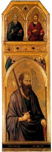 Ugolino di Nerio - panel from the Santa Croce Altar with St. Paul - Gemaldegaleree
