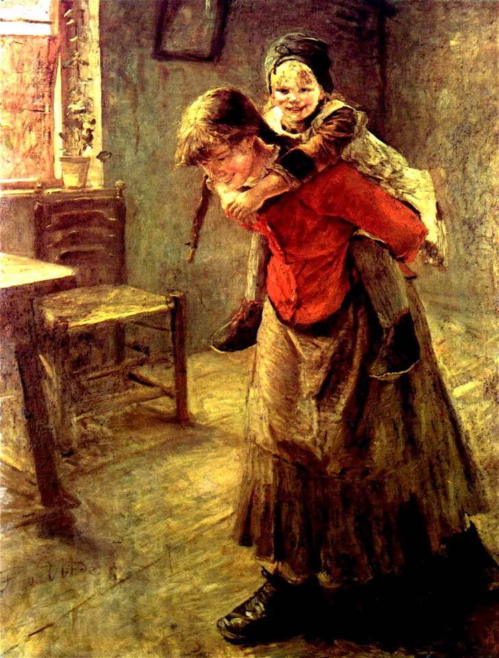 Fritz von Uhde - Die große Schwester (1883)