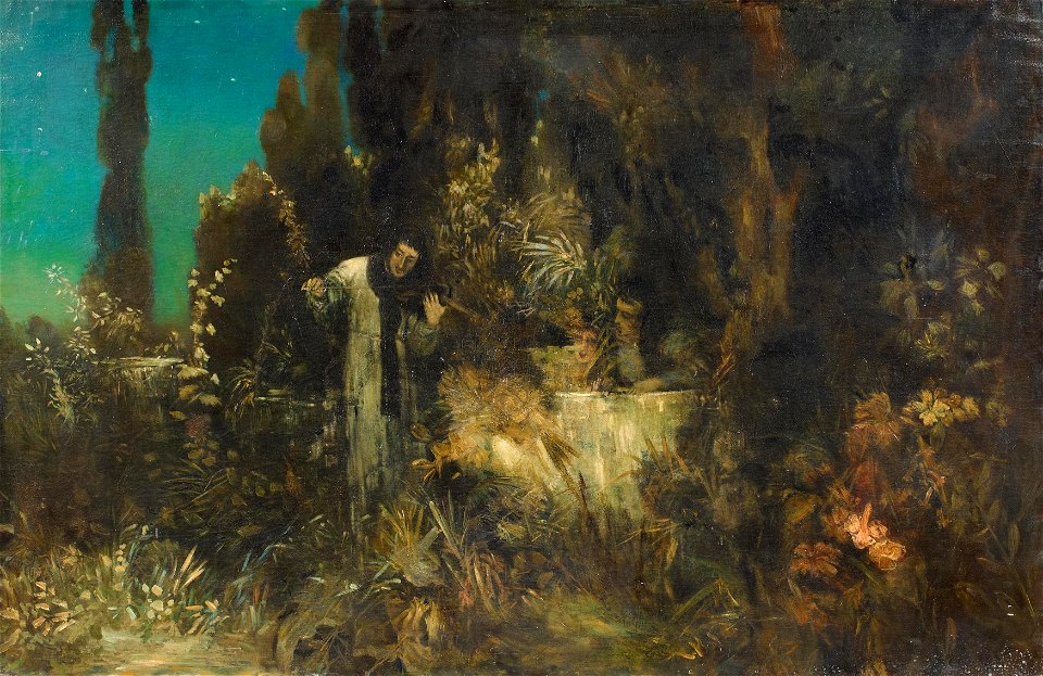 Fritz von Uhde - Im Klostergarten (1875)