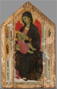Ugolino di Nerio - Virgin and Child Enthroned with Four Saint - 1959.15.17 - Yale University Art Gallery. Free illustration for personal and commercial use.