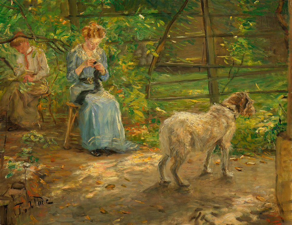 Fritz von Uhde - In der Herbstsonne (1908)