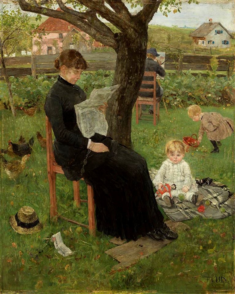 Fritz von Uhde - In der Sommerfrische (1883)