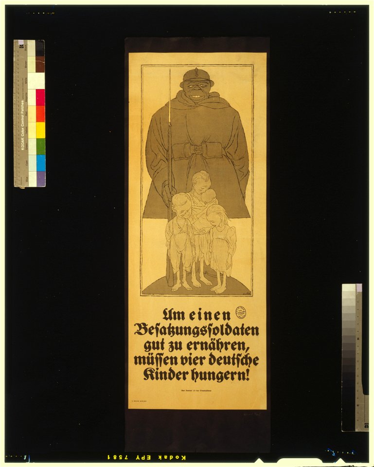 Um einen Besatzungsoldaten gut zu ernähren, müssen vier deutsche Kinder hungern! - KA. LCCN2004666108