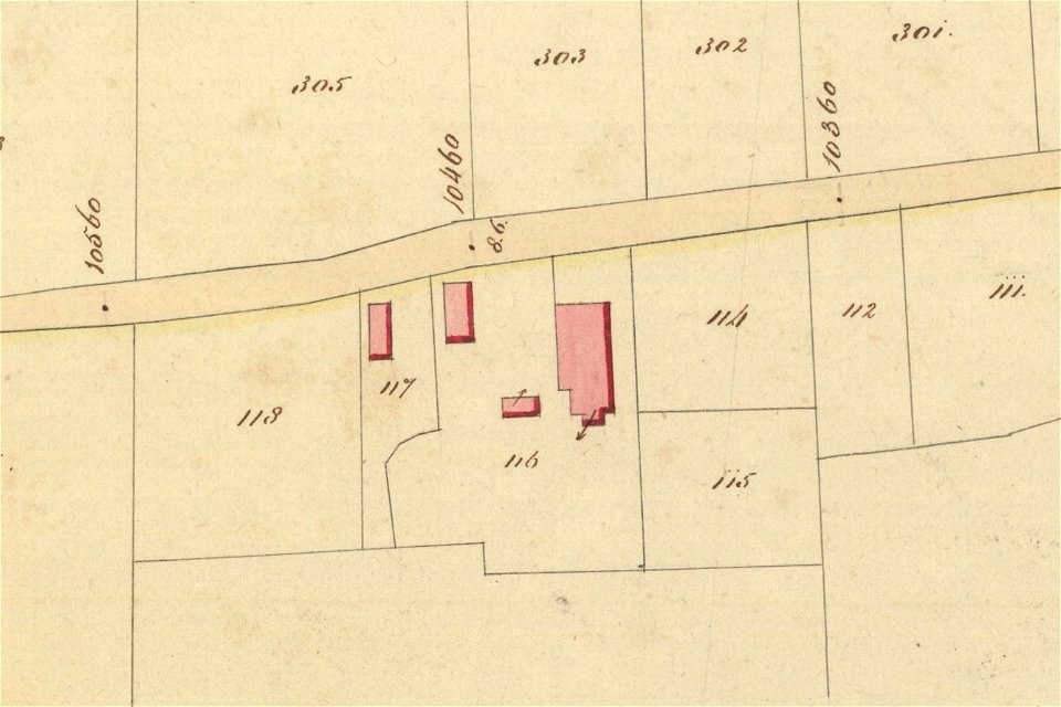 Uitsnede Situatietekening Grootegast Blad 6 - Provinciale Waterstaat (1863) - Sjallema te Opende