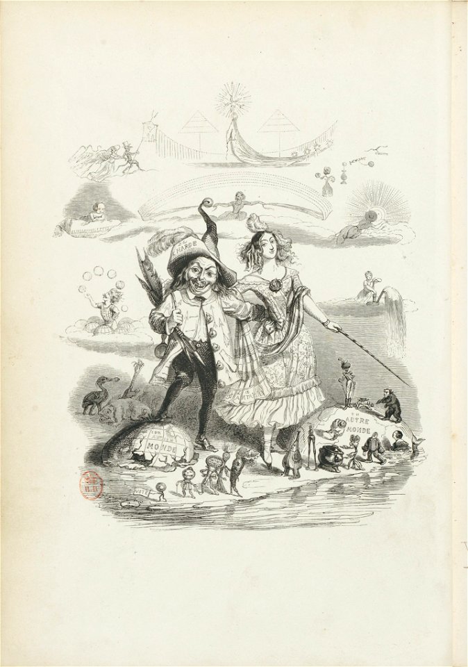 Grandville, Autre Monde, Frontispiz