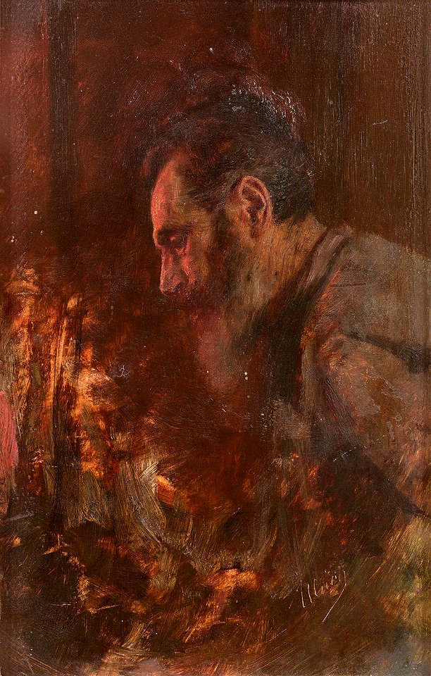 Man in Profile by Charles Frederic Ulrich