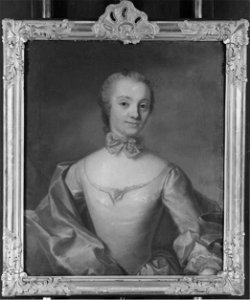 Ulrica Elisabet von Hauswolf, 1728-1793, gift med hovpredikant Abraham Pettersson - Nationalmuseum - 40193