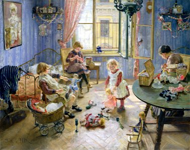 Fritz Uhde Die Kinderstube 1889