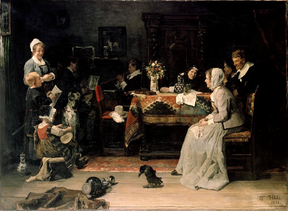 Fritz von Uhde - Familienkonzert (1881)