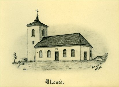 Ullene kyrka 1892 (Ernst Wennerblad 1902)