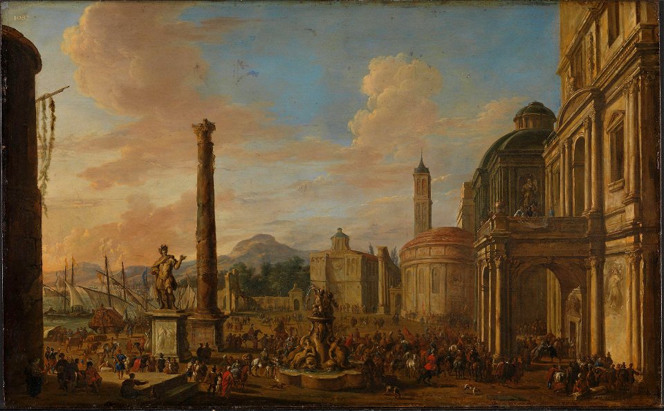 Jacob van der Ulft - A Seaport - NG.M.00125 - National Museum of Art, Architecture and Design
