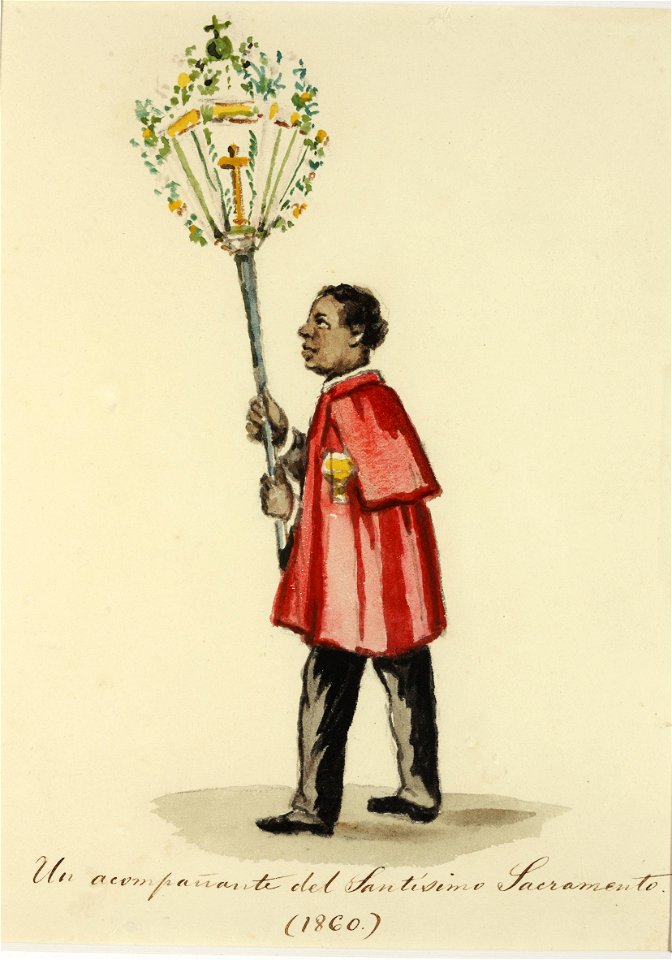 Un acompañante del Santísimo Sacramento (1860)