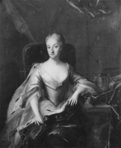 Ulrika Eleonora d.y. 1688-1741, drottning av Sverige (David von Krafft) - Nationalmuseum - 14807. Free illustration for personal and commercial use.