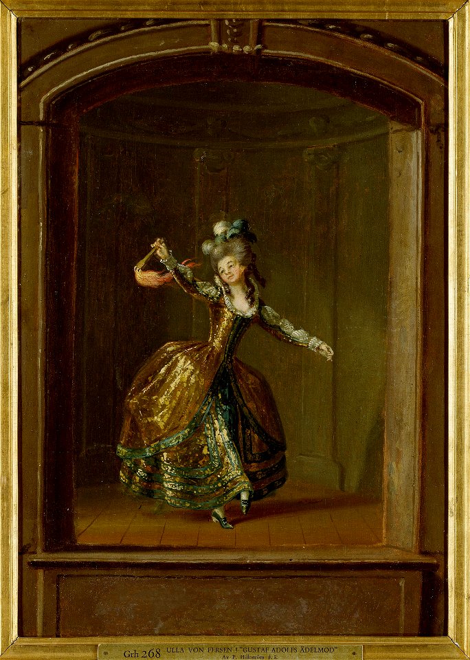 Ulrika Eleonora von Fersen, 1749-1810, g. 1. von Höpken 2. von Wright (Pehr Hilleström d.ä.) - Nationalmuseum - 14937