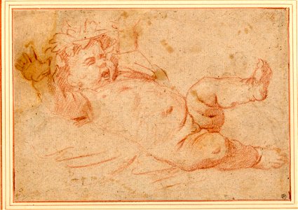 Un jeune Bacchus - after Poussin - Albertina Inv 11429