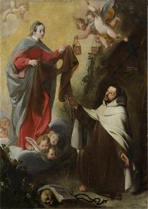Ulrich Loth - Maria überreicht dem Karmelit Simon Stock das Skapulier - 1768 - Bavarian State Painting Collections
