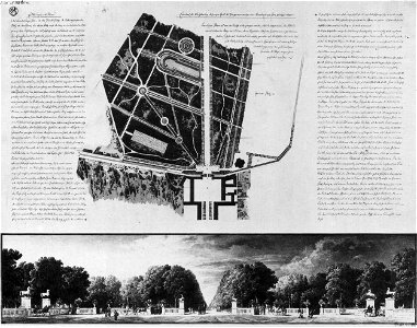 Umgestaltung Platz am Brandenburger Tor, Plan von Schinkel, 1835