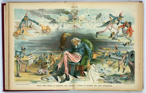 Uncle Sam's dream of conquest and carnage - caused by reading the Jingo newspapers - Keppler. LCCN2012648579