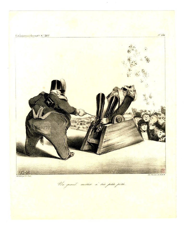 Un grand mortier à très petite portée (A large mortar with a very short range) (BM 1918,0511.49)