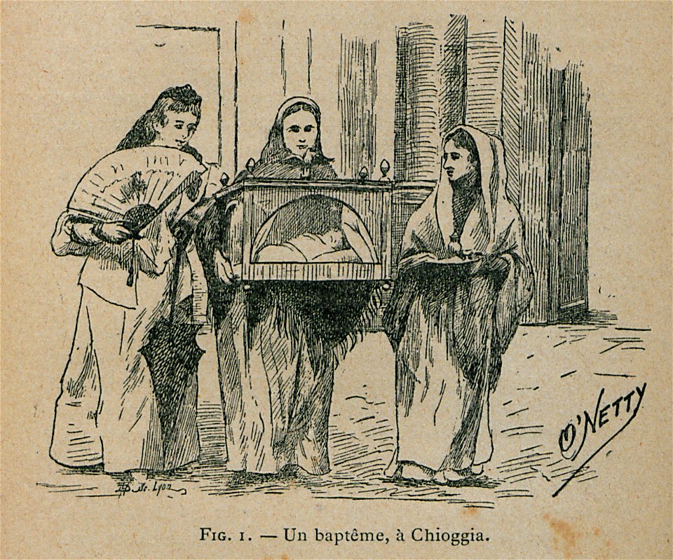 Un baptême, à Chioggia - Beauregard J - 1896