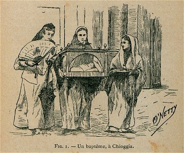 Un baptême, à Chioggia - Beauregard J - 1896