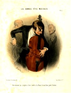 Un monsieur qui s'ingénie à faire rendre à la Basse... (BM 1989,0128.61)