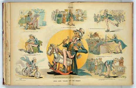 Uncle Sam's crazes past and present - F. Opper. LCCN2012648548