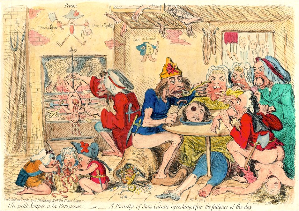 Un petit souper à la parisienne - James Gillray