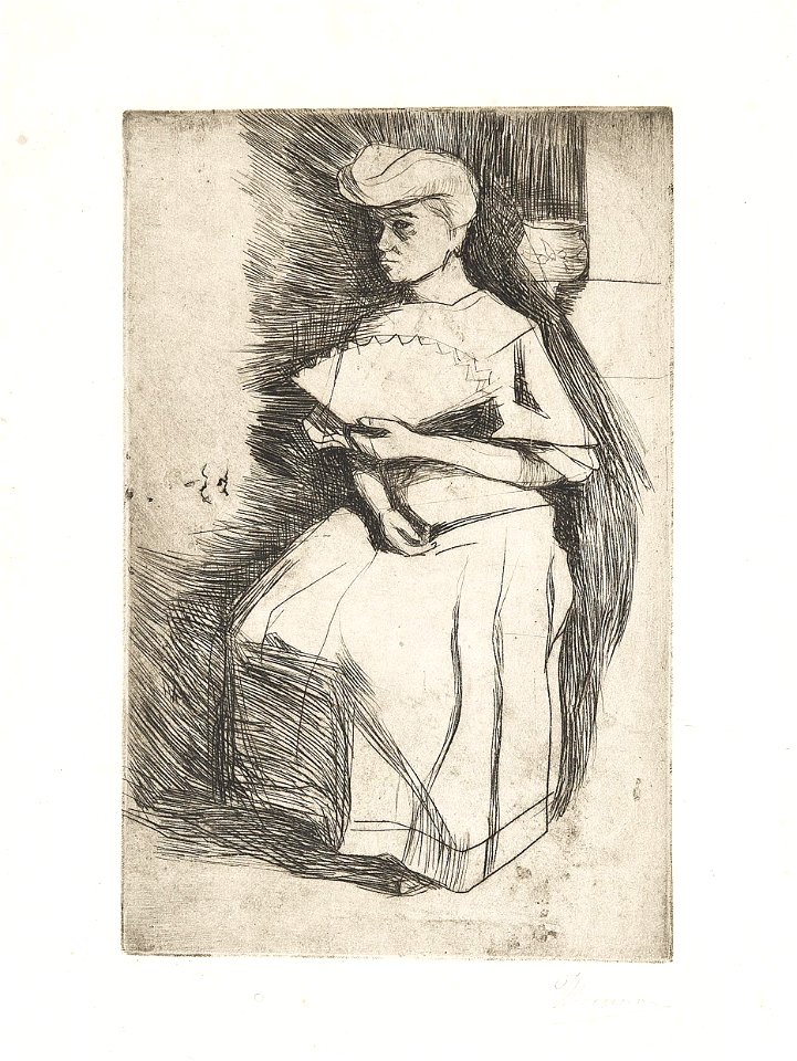 Umberto Boccioni Donna con ventaglio 1917