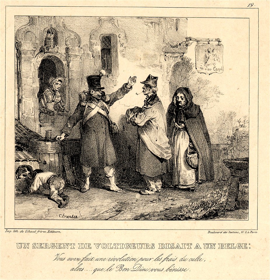 Un sergent de voltigeurs disait a un Belge (BM 1861,1012.687)