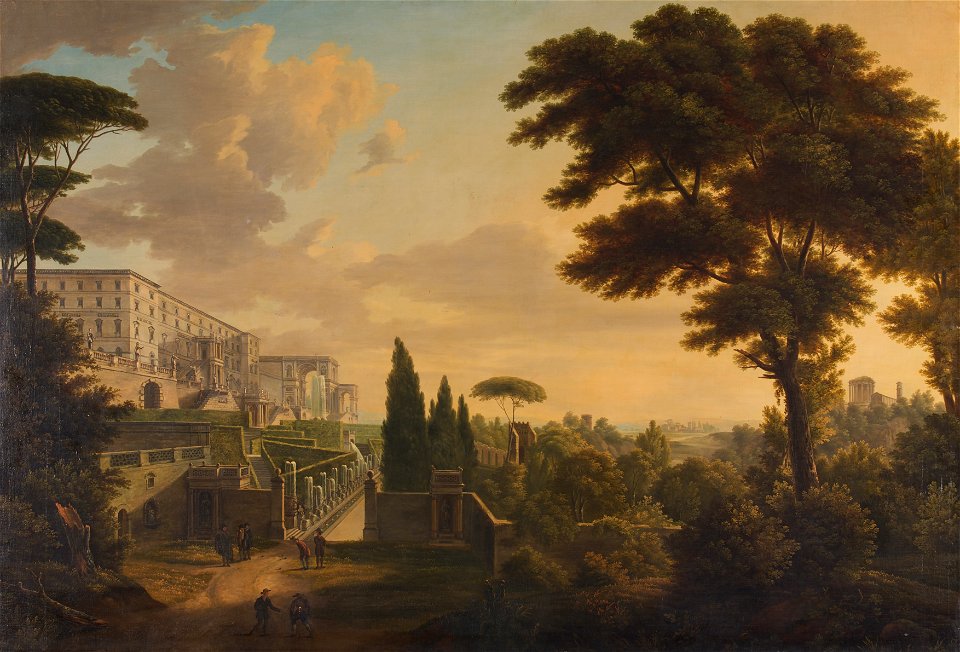Unbekannter Künstler - Die Villa d'Este in Tivoli - 7973 - Kunsthistorisches Museum