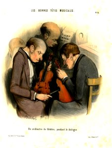 Un orchestre de théâtre, pendant le dialogue (BM 1989,0128.66)