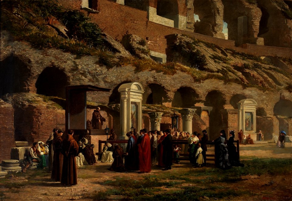 Un viernes en el Coliseo de Roma, de Francisco Javier Amérigo (Museo del Prado)