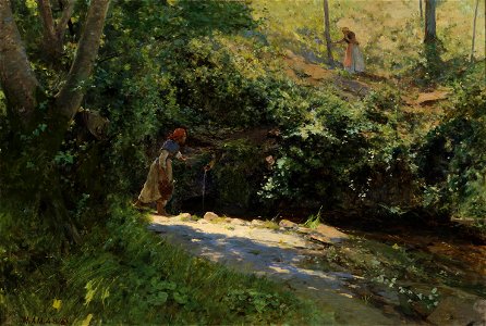 Una fuente en Galicia, de Serafín Avendaño (Museo del Prado)