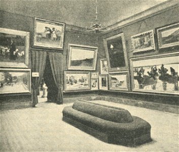 Una delle sale dell’esposizione di Belle Arti a Firenze 2