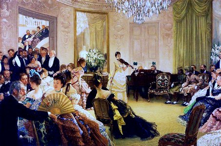Un salon parisien par James Tissot (A)