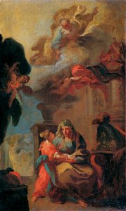 Unbekannter Künstler - Die Unterweisung Mariens - 5335 - Österreichische Galerie Belvedere
