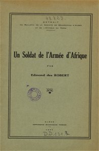Un soldat de l’armée d’Afrique DD 131 02