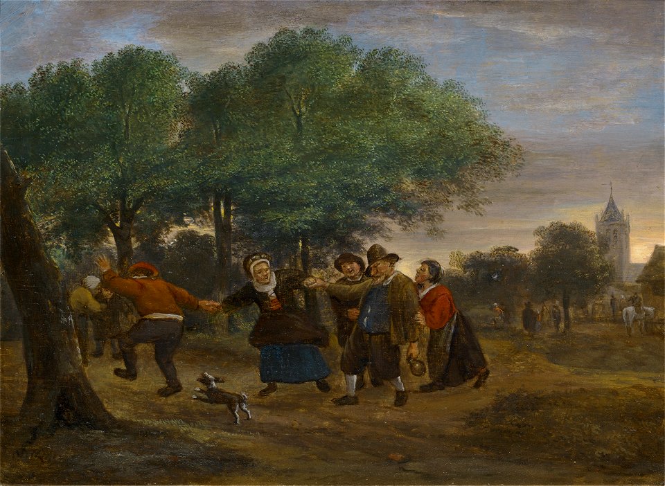 Under the Influence outside Voorschoten by Jan Steen Museum Bredius 109-1946
