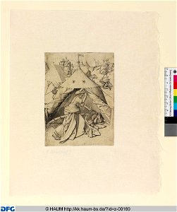 Unbekannt (Zeichner) - Jaël und Sisera, 1440 -1450, Z 169